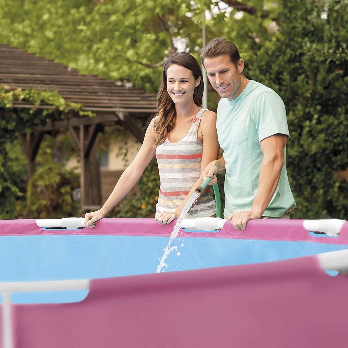 8x30 Swimming Pool INTEX PINK METAL FRAME POOL 8X30 28290 – Toy's Home