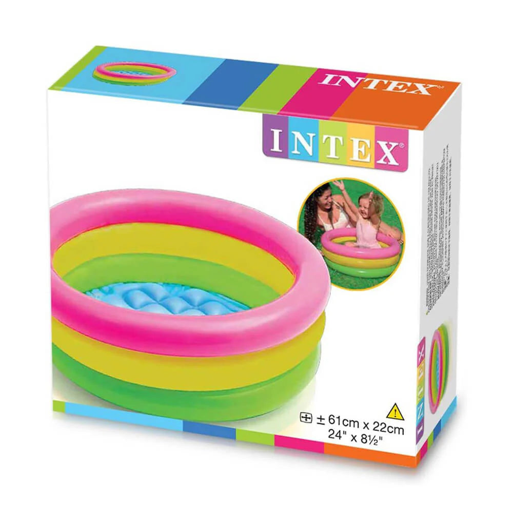Intex Sunset Glow Baby Pool For Kids (Size 24”/8.5”) 2feet dia and 8.5inch depth