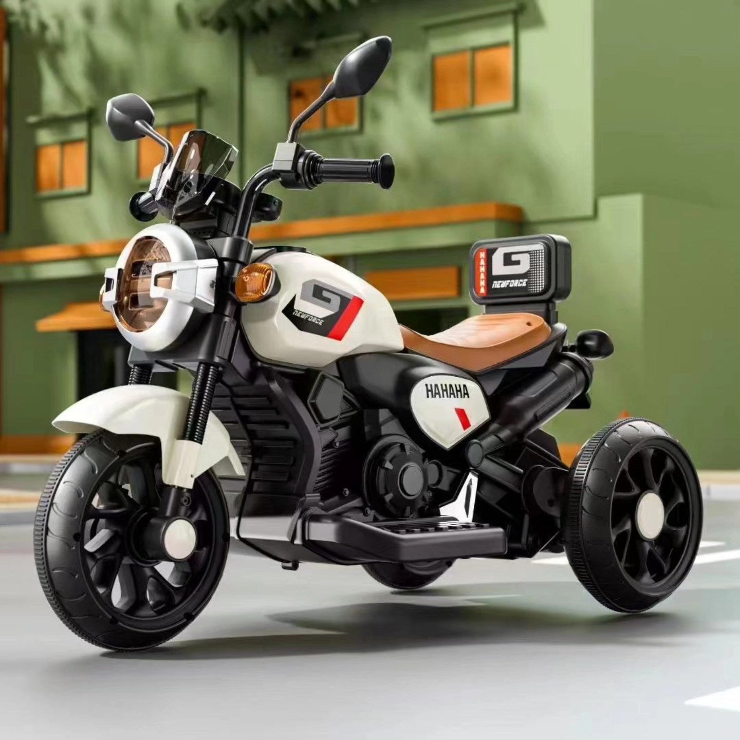 Kids 3-Wheel Rechargeable Ride-On Bike – Safe & Colorful Electric Scooter