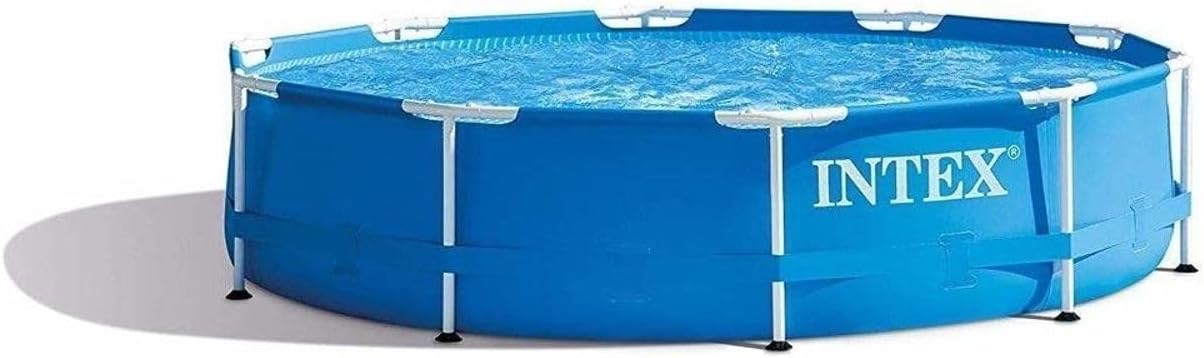 Intex - Round Metal Frame Foldable Swimming Pool 10x30  28200