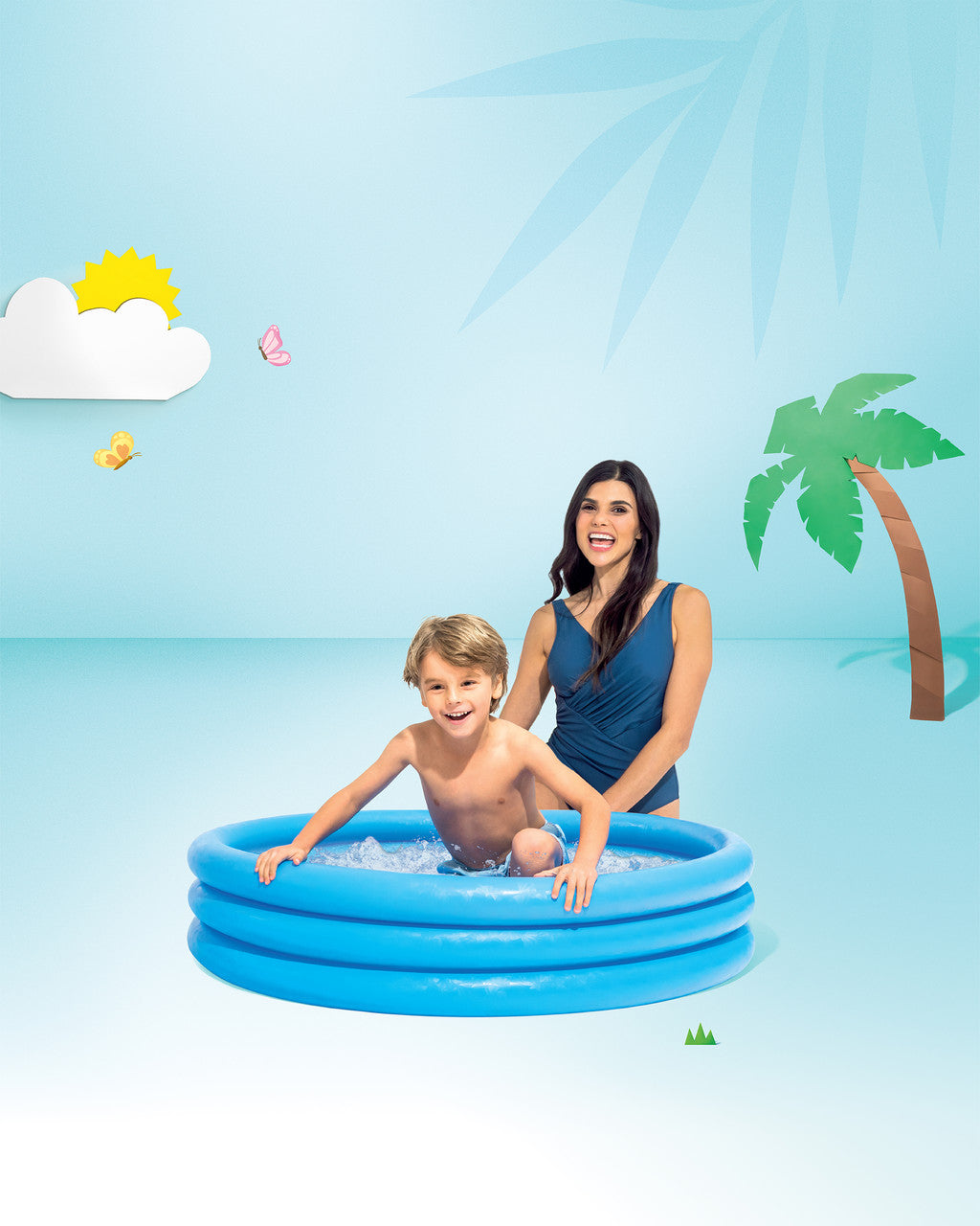 Crystal Blue Inflatable Pool - 45 x 10   59416