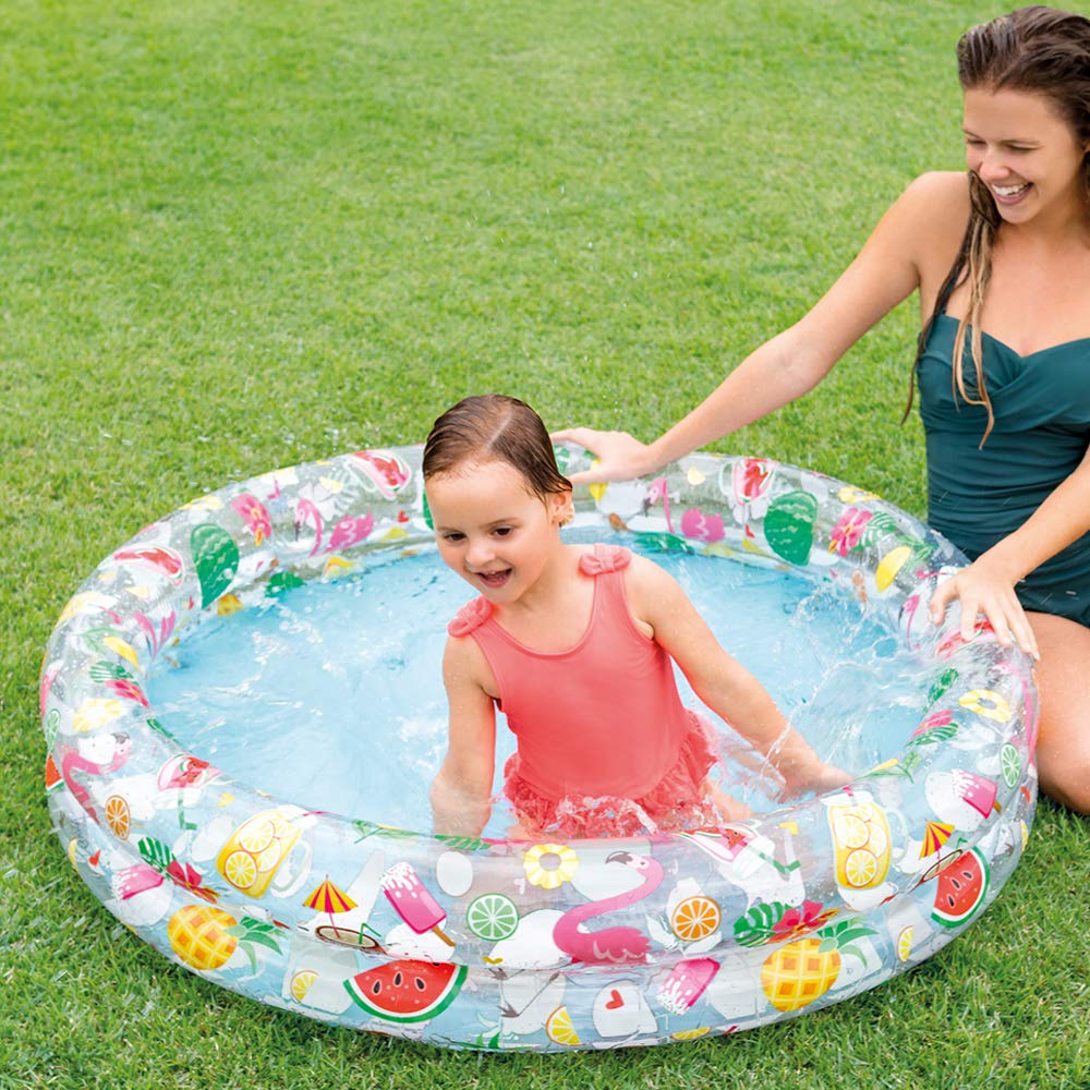 INTEX Stars Kiddie 2 Ring Circles Swimming Pool (48" X 10")     59421