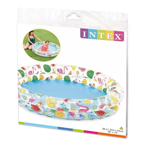 INTEX Stars Kiddie 2 Ring Circles Swimming Pool (48" X 10")     59421