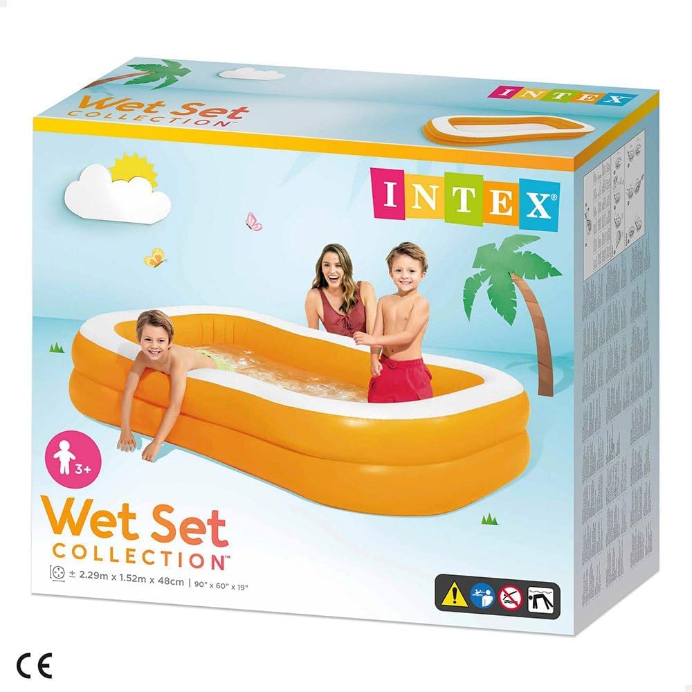 INTEX 90"x 58"x 18" Mandarin Pool Family Swim Center