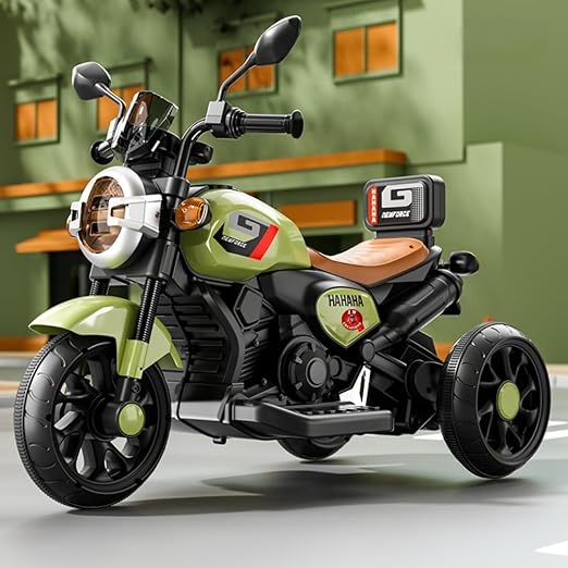 Kids 3-Wheel Rechargeable Ride-On Bike – Safe & Colorful Electric Scooter