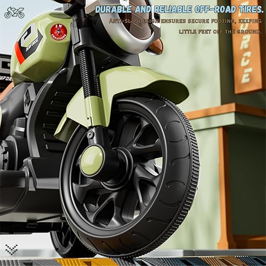 Kids 3-Wheel Rechargeable Ride-On Bike – Safe & Colorful Electric Scooter