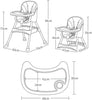 Adjustable High Chair with Detachable Tray & Non-Slip Feet 01
