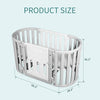 Convertible Baby Crib 5-in-1 Round Play Bed 1