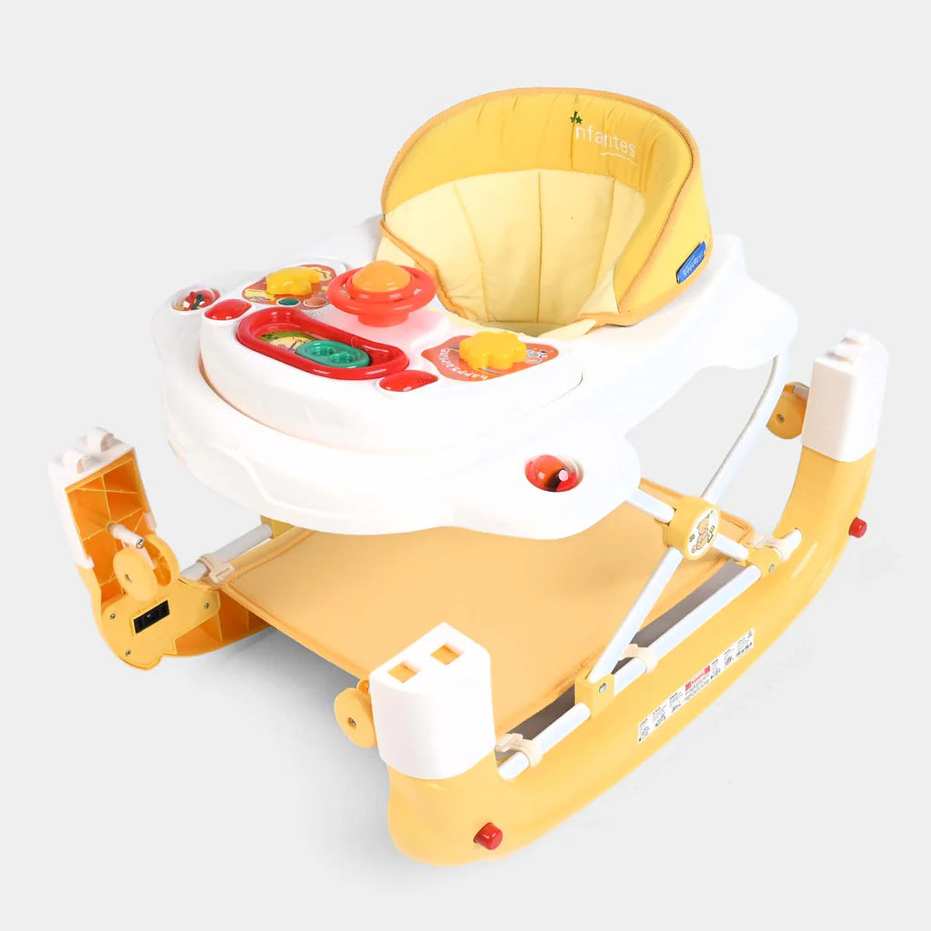 Baby Walker Yellow & White