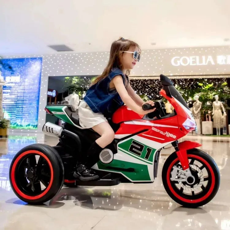 Rechargeable Kids Electric Bike – Realistic Ride-On Motorcycle for Children