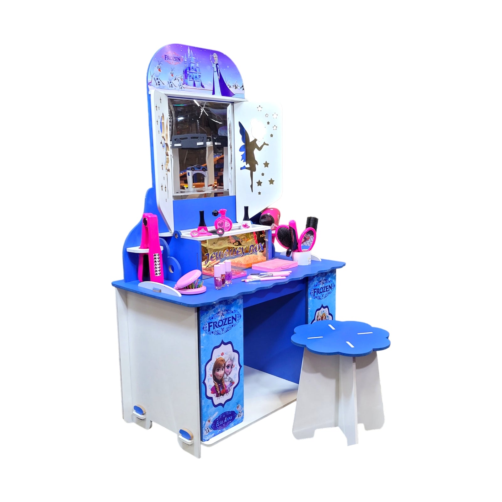Frozen Wooden Dressing Table Toy Set for Girls 3