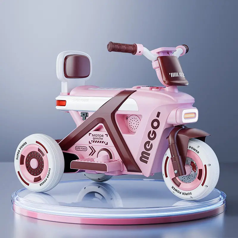 Children's Ride on Electric Motorcycle Three-wheeled Baby Charging Simulation Small Toy Motorcycles