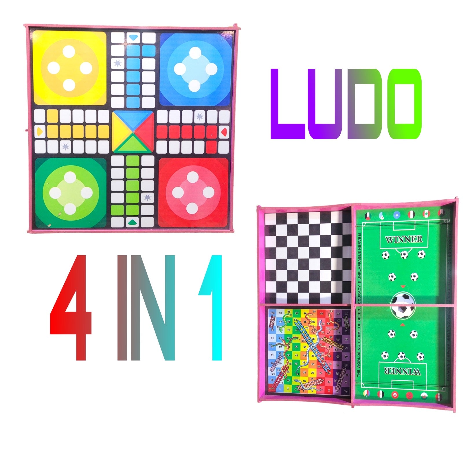 Ludo 4 in 1 Board Game