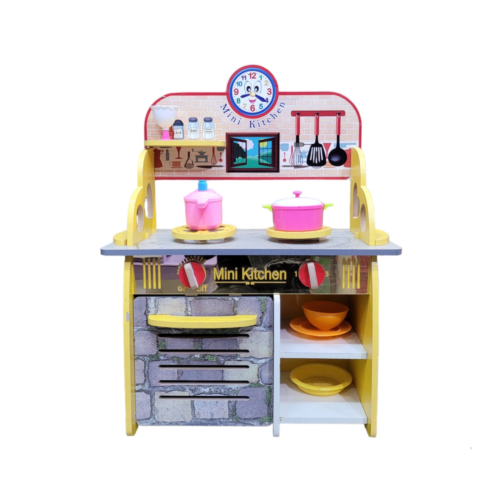 Mini wooden kitchen set 9