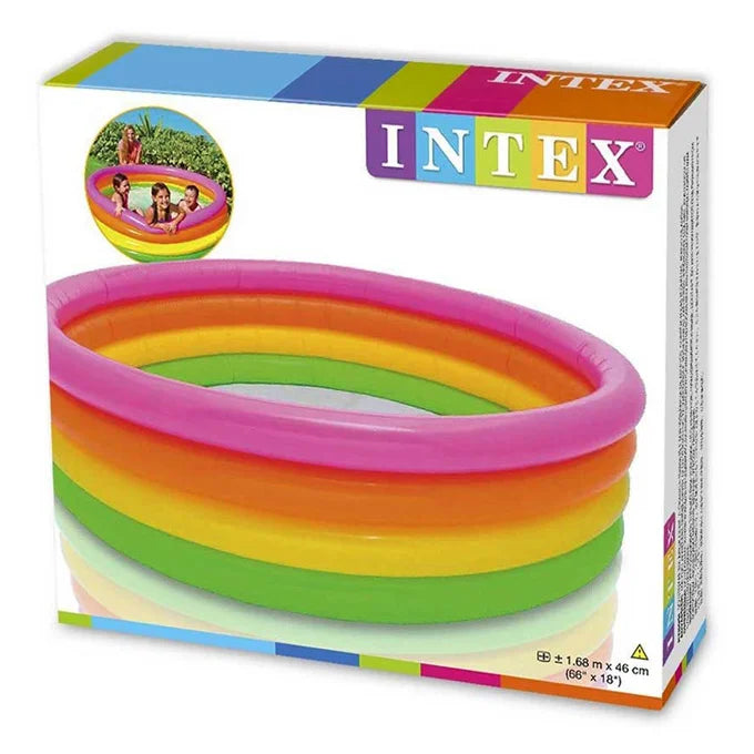 Intex – 3 Ring Sunset Glow Pool (66 x 18 inch) – 56441