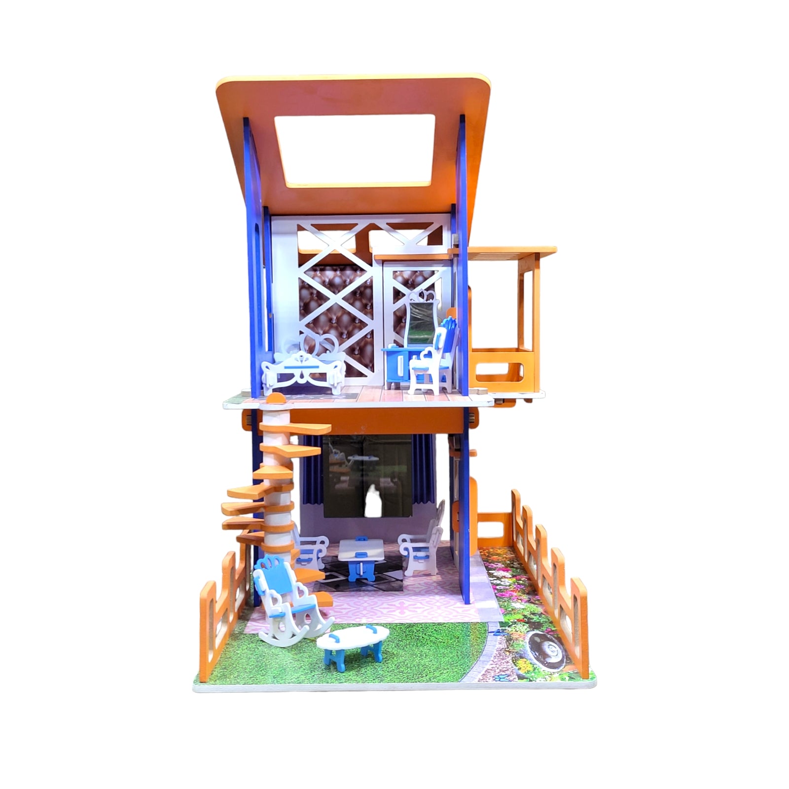 wooden doll house for kids 003