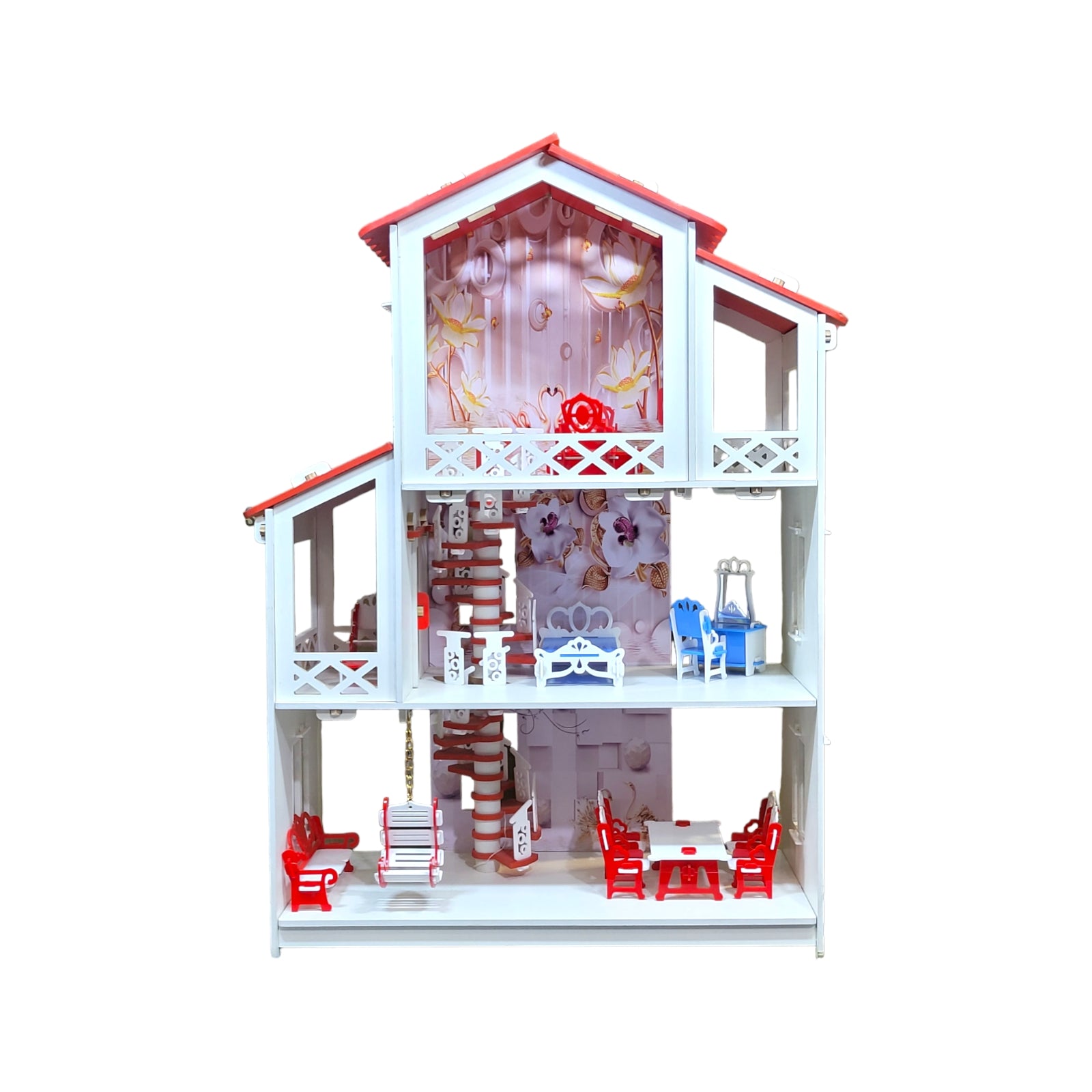 wooden doll house for kids 01