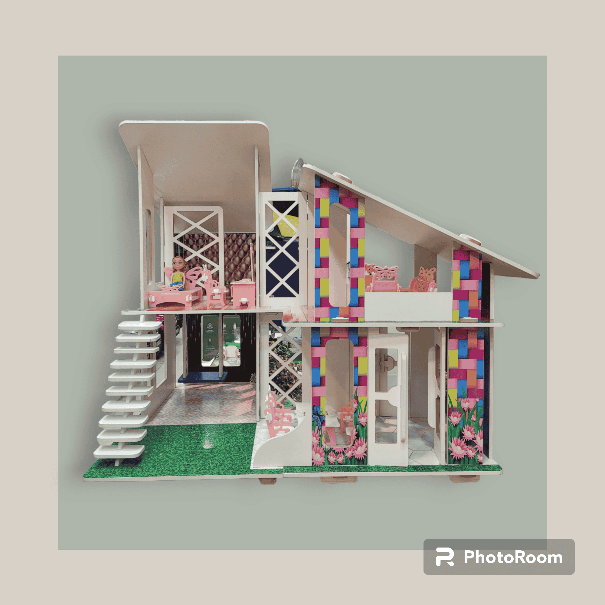 Wooden Doll Castle For Kids